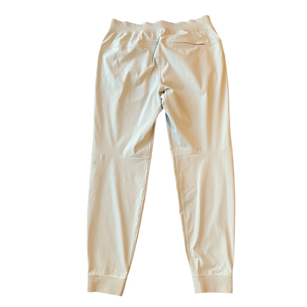 Lululemon Mens Large ABC Joggers Khaki Tan Pants Warpstreme Workout Gym Stretch - Picture 2 of 11